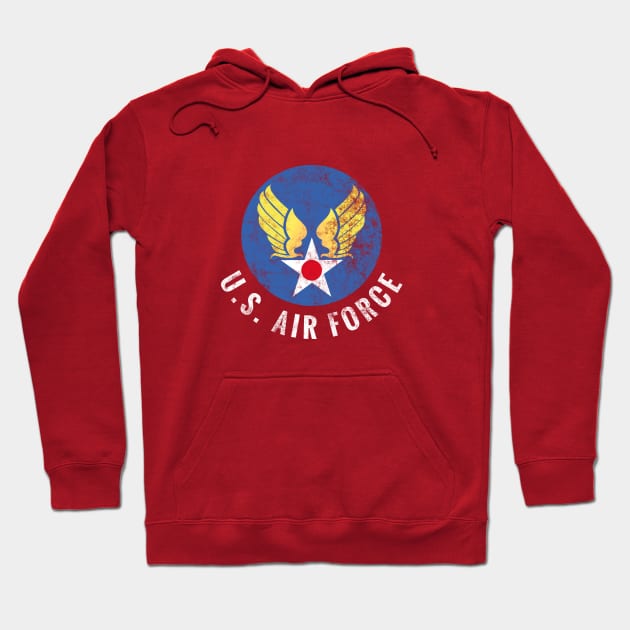 Lieutenant Trouble - US AIR FORCE distressed Hoodie by AO01